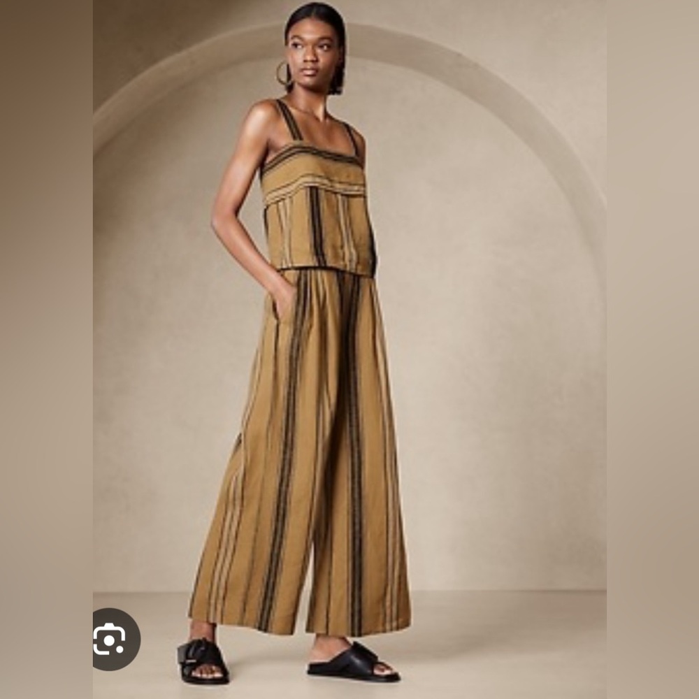 Banana Republic Linen Wide Leg Pant